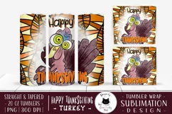Thanksgiving Tumbler Design | Funny Turkey Tumbler Wrap Product Image 1