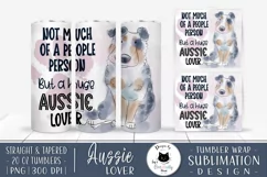 Australian Shepherd Dog PNG Design | Cute Dog Tumbler Wrap Product Image 1