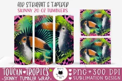 Tropical Tumbler Design | Summer Sublimation Design Product Image 1