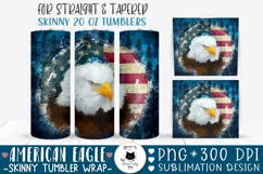4th Of July Eagle Tumbler Wrap | Patriotic Tumbler Design Product Image 1