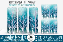 White Reindeer Tumbler Design | Christmas Tumbler Wrap Product Image 1