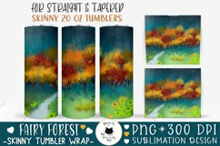 Autumn Forest Tumbler Design | Fall Tumbler Wrap Product Image 1