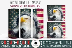 Bald Eagle Tumbler Design | 4th Of July Tumbler Wrap Product Image 1