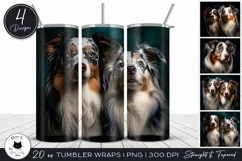 Dog Tumbler Designs Vol.4 | Australian Shepherd Dog Tumblers Product Image 1