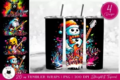 Rocking Christmas Tumbler Designs | Funny Christmas Wraps Product Image 1