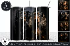 Dachshund Dog Tumbler Designs | Dog Sublimation Designs Product Image 1