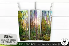 Nature Tumbler Wrap | Forest Tumbler Design Product Image 1