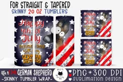 Patriotic Dog Tumbler Design | Funny Dog Tumbler Wrap Product Image 1