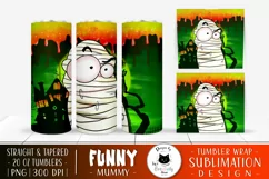 Funny Mummy Tumbler Wrap | Halloween Tumbler Design Product Image 1
