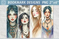 Girl Printable Bookmark 4 PNG / Girl Product Image 1