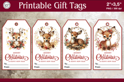 Christmas Gift Tags| Deer | PNG Sublimation Product Image 1