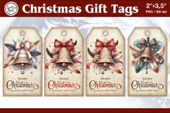 Christmas Gift Tags|Christmas Bell| PNG Sublimation Product Image 1