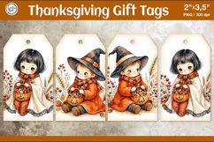 Thanksgiving Gift Tags| Pumpkin | PNG Product Image 1