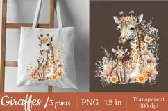 Giraffes t-shirt sublimation 3 print design png Product Image 3