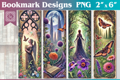 Gothic Printable Bookmark 4 PNG Product Image 1