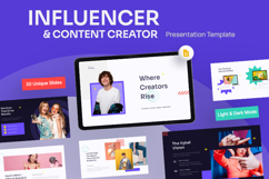 Vybel - Influencer &amp; Content Creator Google Slides Template Product Image 1