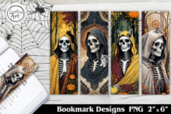 Skeleton Printable Bookmark 4 PNG Product Image 1