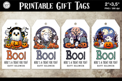 Halloween Gift Tags| Ghosts | PNG Product Image 1