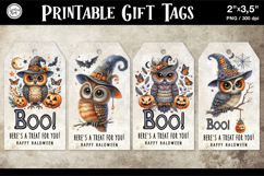 Halloween Gift Tags| Owl | PNG Product Image 1
