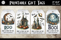 Halloween Gift Tags| Cemetery | PNG Product Image 1