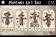 Halloween Gift Tags| Scarecrow| PNG Product Image 1