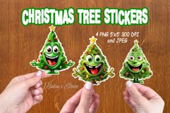 Christmas Printable stickers | Funny Christmas tree stikers Product Image 1