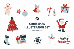 Warm and Joyful Christmas Illustration Set Product Image 1