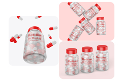Pills Jar Mockups Product Image 1
