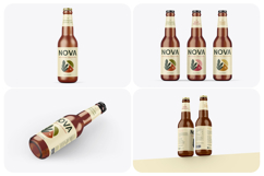 Glass Bottle Mockup Set Product Image 1