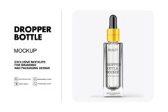 Glossy Dropper Bottle Mockup Product Image 1