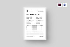 Packing Slip | MS Word &amp; Indesign Product Image 1