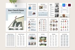 Church Directory Template | Canva &amp; InDesign Product Image 1