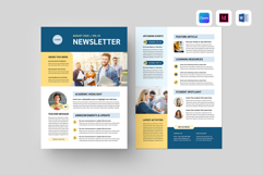 Education Newsletter | Canva, MS Word, InDesign Product Image 1