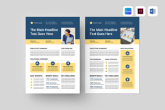 One Pager Template| Canva, MS Word, InDesign Product Image 1