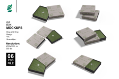 Gift Box Mockups 3D rendering Gift Box Mockups Product Image 1