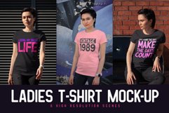Ladies T-shirt Mock-up Product Image 1