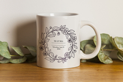 Wedding Monogram Svg, Valentines Svg, Mug SVG Design Product Image 3