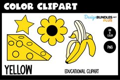 Educational Clipart, Color Words - Yellow Product Image 1
