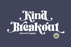 Kind Breakout-Retro Serif Typeface Product Image 1