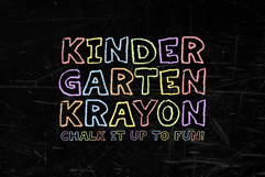 Kindergarten Krayon Font Product Image 1