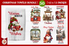 Kitchen Towel Sublimation Bundle, Christmas Sublimation Product Image 1