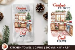 Kitchen Towel Sublimation, Christmas Sublimation, Dish Towel Product Image 1