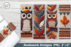 Knitted Bookmarks Printable Bookmark 4 PNG Product Image 1