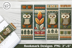 Knitted Bookmarks Printable Bookmark 4 PNG Product Image 1