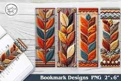 Knitted Bookmarks Printable Bookmark 4 PNG Product Image 1