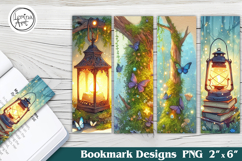 Lantern Printable Bookmark 4 PNG Product Image 1