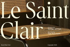 Le Saint Clair - Beauty Nostalgic Retro Serif Font Product Image 1