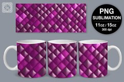 3D Mosaic mug PNG sublimation. 11 &amp; 15 oz mug wrap Product Image 1