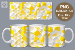 3D Mosaic mug PNG sublimation. 11 &amp; 15 oz mug wrap Product Image 1