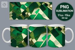 3D Mosaic mug PNG sublimation. 11 &amp; 15 oz mug wrap Product Image 1